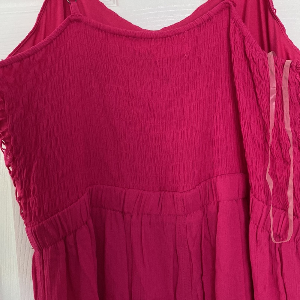 New With Tags - magenta Crochet Maxi Dress XXL / 20 / 2X - Picture 6 of 7